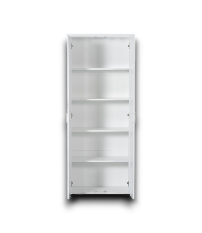 53389 White MDF Storage Cabinet With 2 Doors
