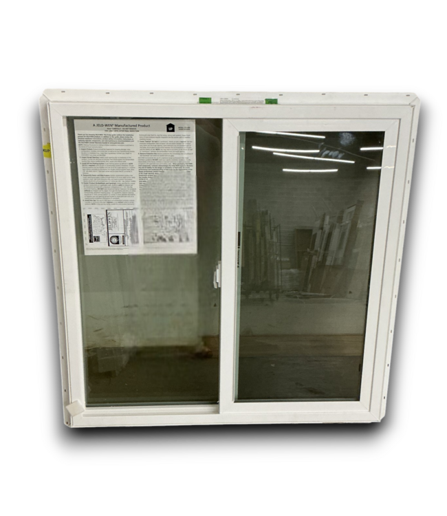 53393 White Vinyl Slider Window 35.5" x 35.5"