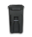 53392 Black 64 Gallon Wheeled Outdoor Trash Can