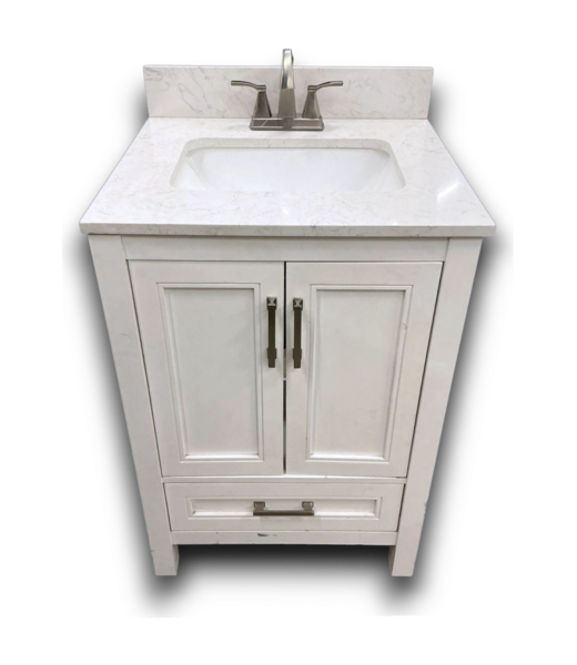 53367 Crest Hill Bathroom Vanity With Top And Faucet 24"
