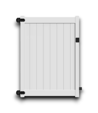 53404 White Vinyl Fence Gate 5' x 6' (Unassembled)