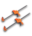 53411 2-Pack 24" Bar Clamps 300 LBS Force