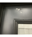 53412 Black 3 Panel French Patio Door With Blinds 95"W x 79"H