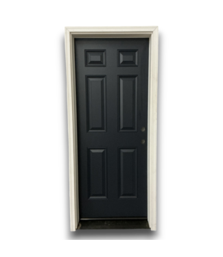 53416 32X80 Prehung Navy Blue Exterior Door 6-Panel LH