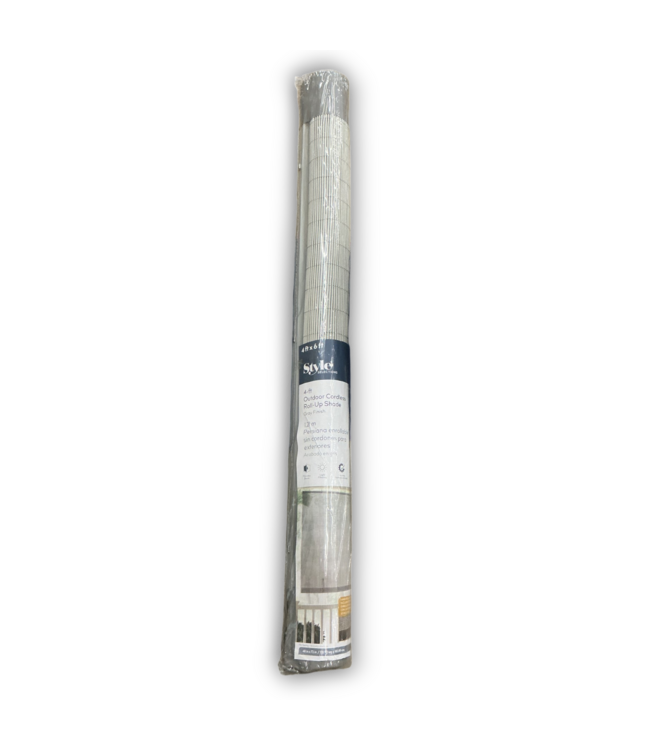 53427 48"x 72" Gray Light Filtering Cordless Roller Shade
