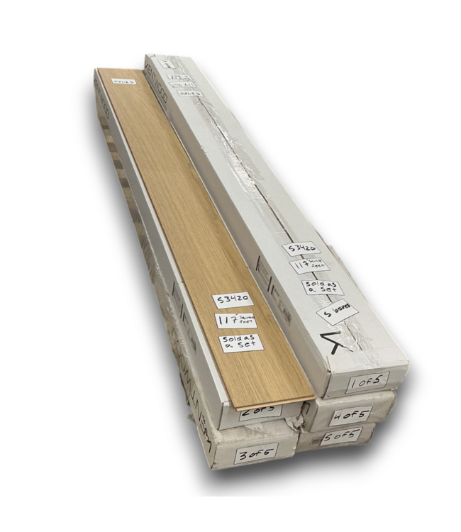 53420  Hardwood Flooring 5 box's Total 117' Sq