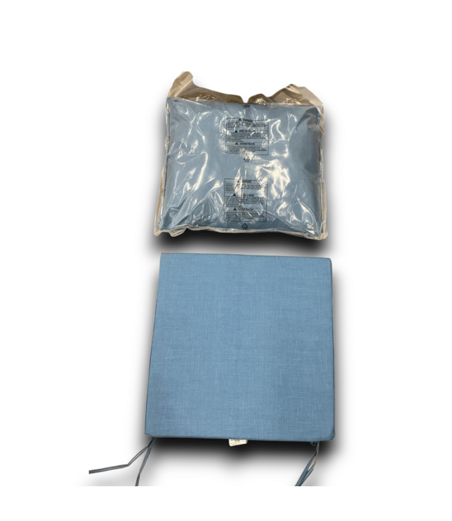 53437 French Blue Texture Deep Seat Patio Chair Cushion