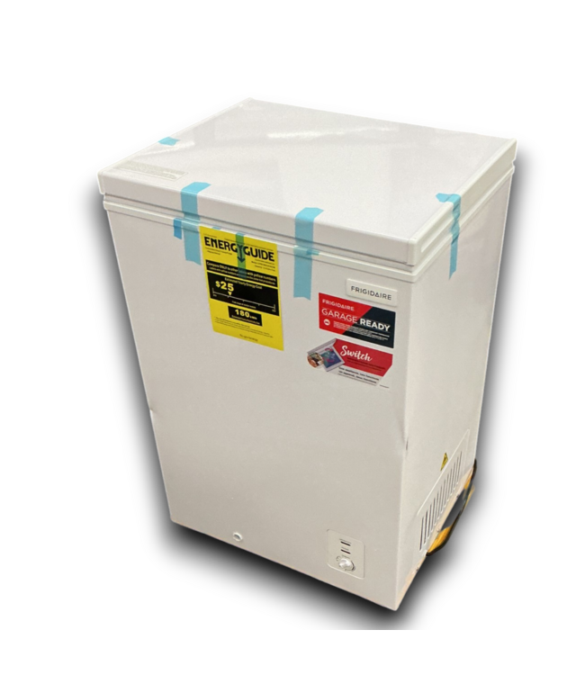 53447 White Garage Chest Freezer. 3.5 Cubic Ft. Capacity