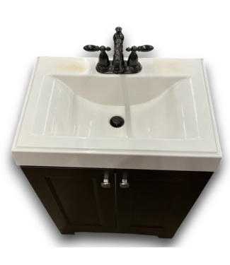 53455 Espresso Single Sink Bathroom Vanity 24"W