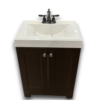 53455 Espresso Single Sink Bathroom Vanity 24"W