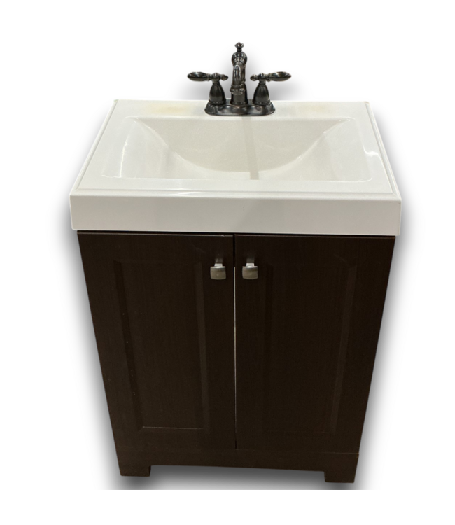 53455 Espresso Single Sink Bathroom Vanity 24"W