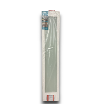 53458 White Primed Frosted Glass Bifold Closet Door 30 x 80