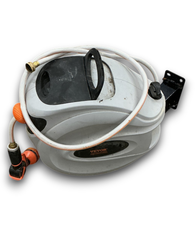 53459 Wall Mounted Retractable Hose Reel w/Sprayer 100'