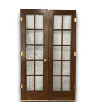 53462 Mahogany 10-Lite French Interior Door 47.75 x 79.625