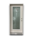 53466 Full Lite Prehung Exterior Door With Rain Glass 36 x 80