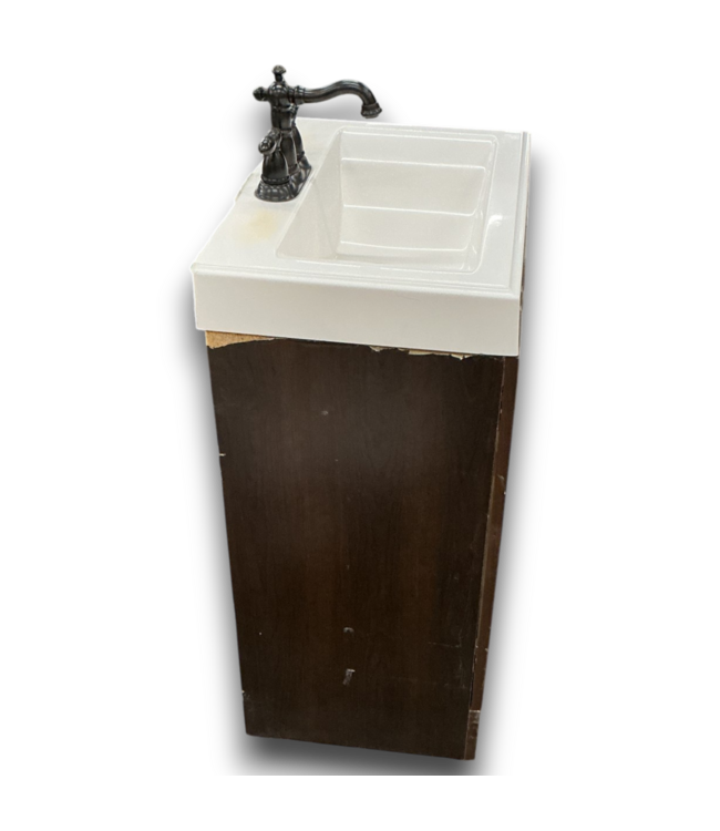 53455 Espresso Single Sink Bathroom Vanity 24"W