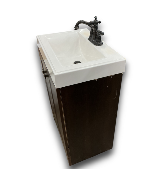 53455 Espresso Single Sink Bathroom Vanity 24"W