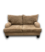 53477 Brown Suede Sofas Set of 2