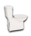 53483 White Elongated Chair 2-Piece Toilet