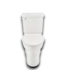53483 White Elongated Chair 2-Piece Toilet