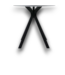 53484 Matte Black Table Lamp with Fabric Shade