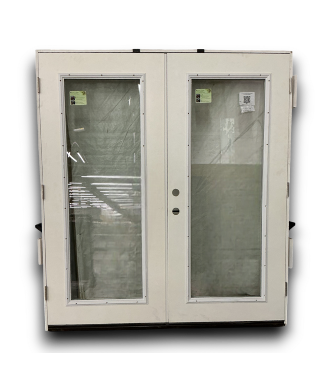 53488 Prehung Fiberglass French Patio Door 72" x 80" LH
