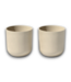 53498 Round Sand Plastic Indoor/Outdoor Planter 2 Pack