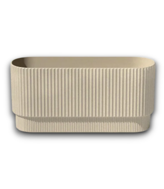 53499 Rectangle Sand Plastic Indoor/Outdoor Planter