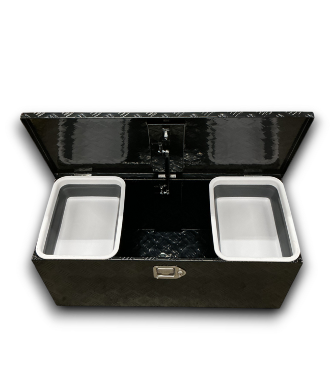 53508 Black Diamond Plate Aluminum Toolbox 35"W