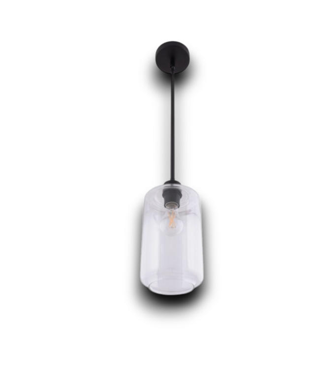 53515 Black 1-Light Pendant Light