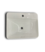 53497 White Vitreous China Bathroom Semi-Vessel Sink 23.4"