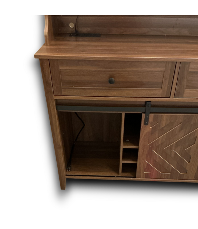 53502 Chestnut Farmhouse Bar Cabinet 47.25"W