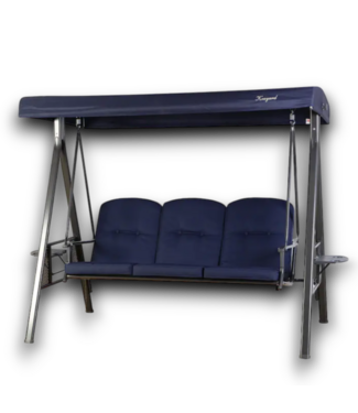 53517  Navy Blue Outdoor 3-Person Swing