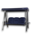 53517  Navy Blue Outdoor 3-Person Swing