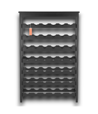 53518 42 Bottle Modular 7-Tier Solid Bamboo Wine Rack