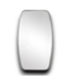53522 Oval Silver Beveled Wall Mirror 21.25"W