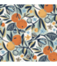 53526 Oranges & Navy Peel & Stick Wallpaper 30.75 sq. ft.