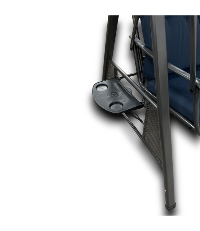53517  Navy Blue Outdoor 3-Person Swing
