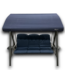 53517  Navy Blue Outdoor 3-Person Swing