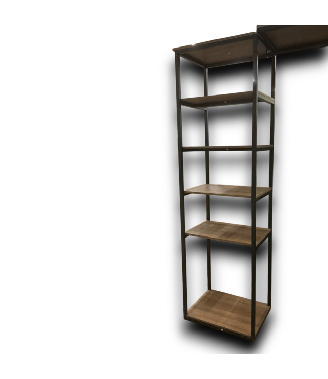 53525 3 Piece Black And Brown Closet Organizer Set