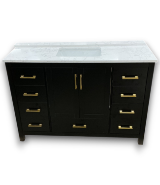 53539 Luxe Noir Single Bathroom Vanity w/Top 49"W
