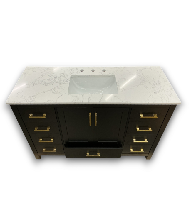53539 Luxe Noir Single Bathroom Vanity w/Top 49"W