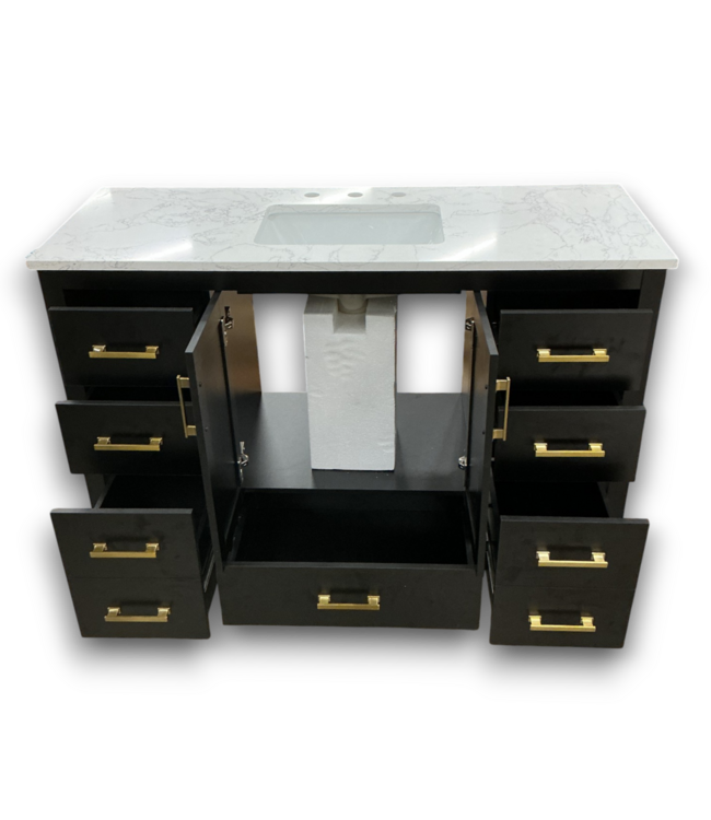 53539 Luxe Noir Single Bathroom Vanity w/Top 49"W