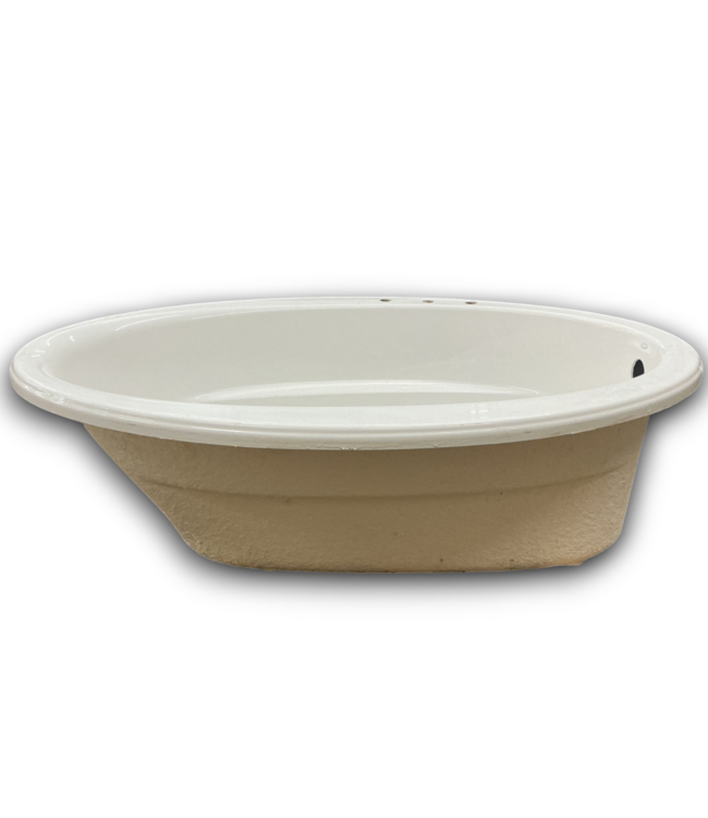 53547 Sunward White Acrylic Oval Drop-In Soaking Bathtub