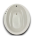 53547 Sunward White Acrylic Oval Drop-In Soaking Bathtub