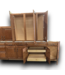 53542 Sedona Chestnut Cabinet Set of 19-pcs