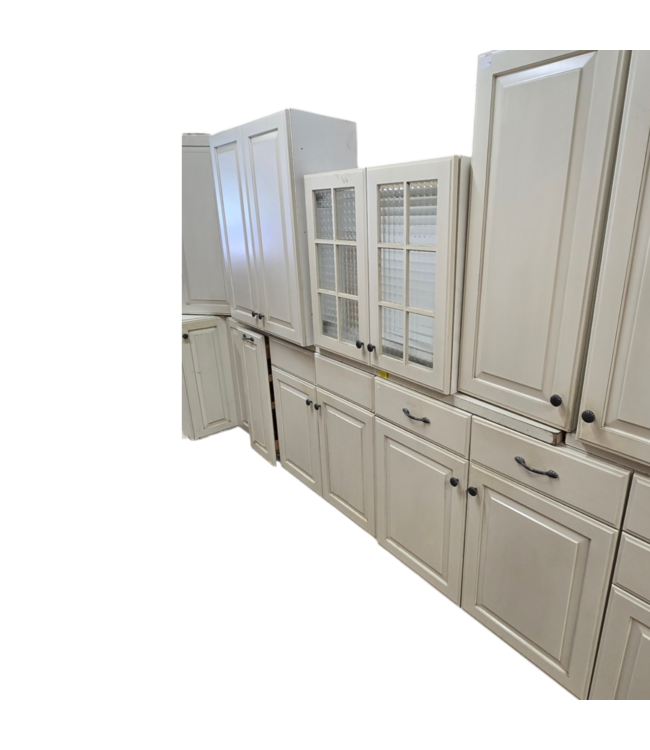 53565 Albastar White Cabinet Set of 17-pcs