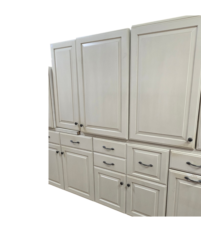 53565 Albastar White Cabinet Set of 17-pcs