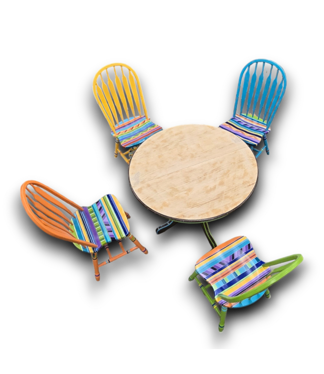 53553 Retro Fiesta Extendable Table with 4 Chairs (5-pcs)