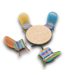 53553 Retro Fiesta Extendable Table with 4 Chairs (5-pcs)
